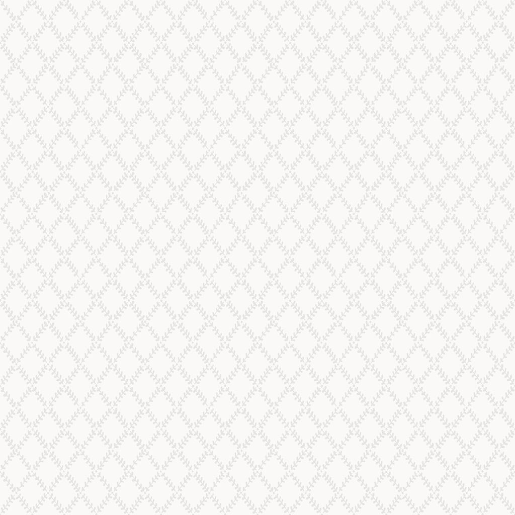 A-Street Prints Trevor White Leaf Trellis Wallpaper