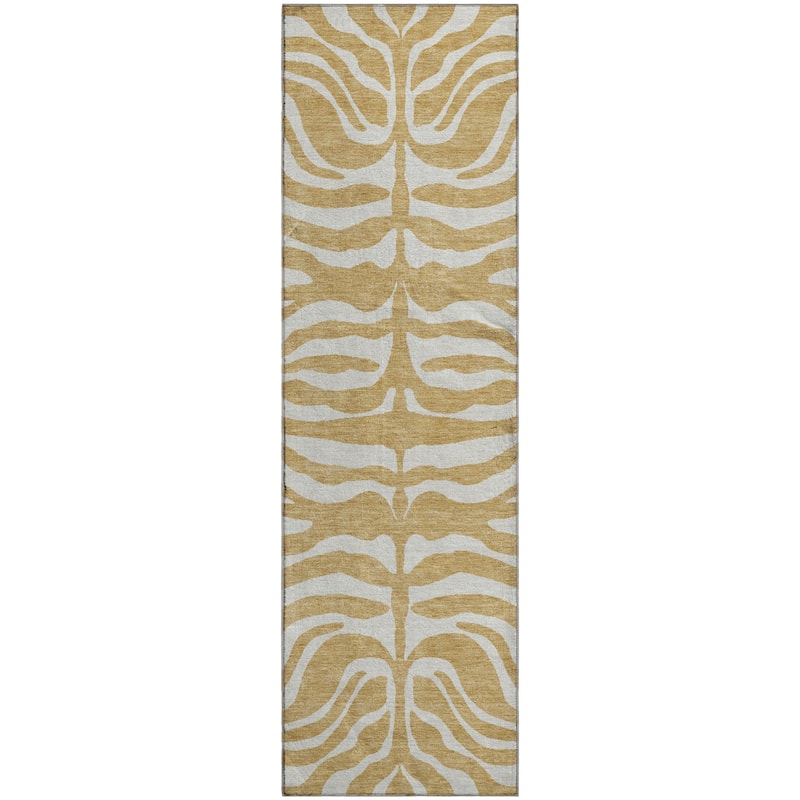 Premium Washable Super Soft Zebra Print Mayfield Rug