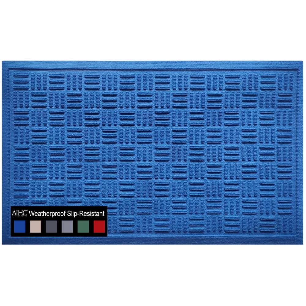 A1HC New All Weather Superior Dirt and Moisture Absorbing Polypropylene Door Mat with Non-Slip Backing for Inside Outside Use