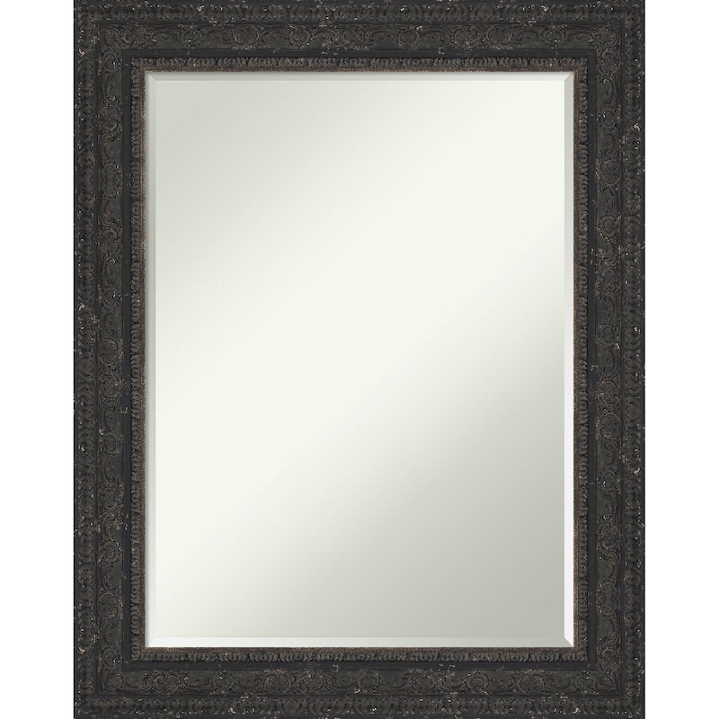 Attic Aged Half-Inch-Bevel Wood Framed Bathroom Vanity Wall Mirror