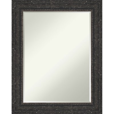 Attic Aged Half-Inch-Bevel Wood Framed Bathroom Vanity Wall Mirror