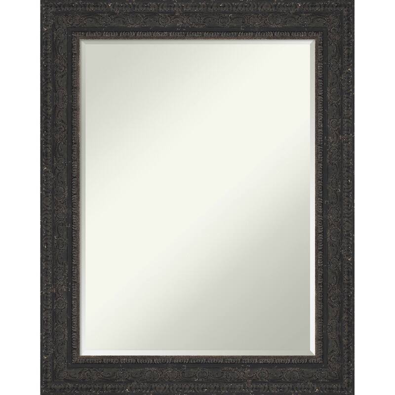 Attic Aged Half-Inch-Bevel Wood Framed Wall Mirror - 24 x 30 in