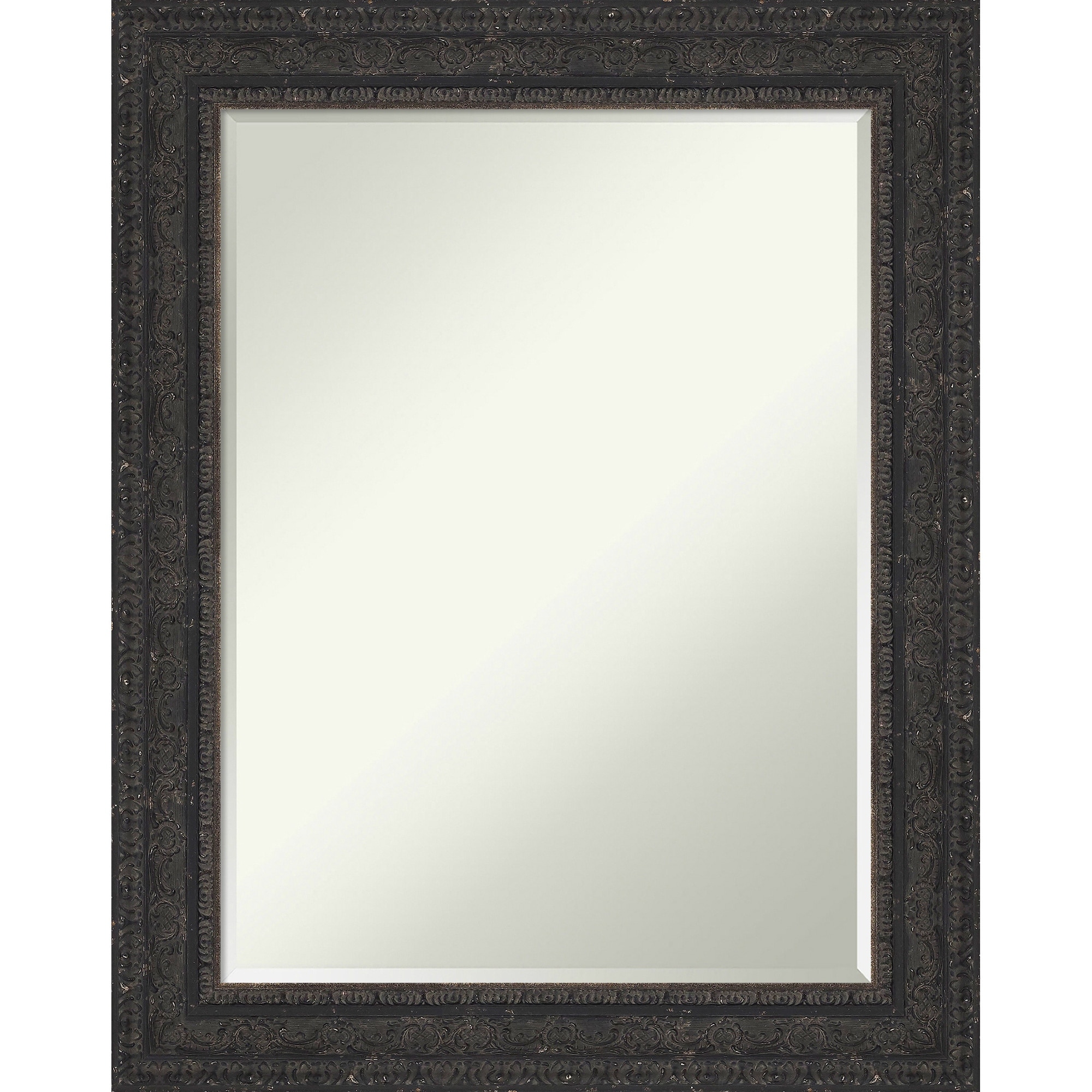 Attic Aged Half-Inch-Bevel Wood Framed Wall Mirror - 24 x 30 in