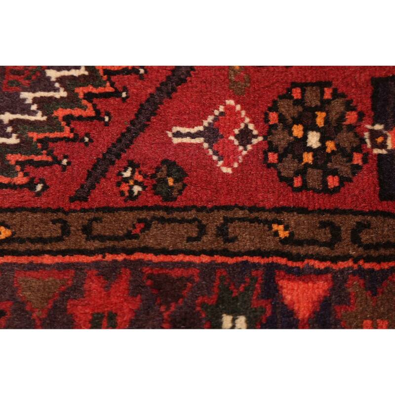 ECARPETGALLERY Hand-knotted Andelz Dark Red Wool Rug - 3'3 x 4'9