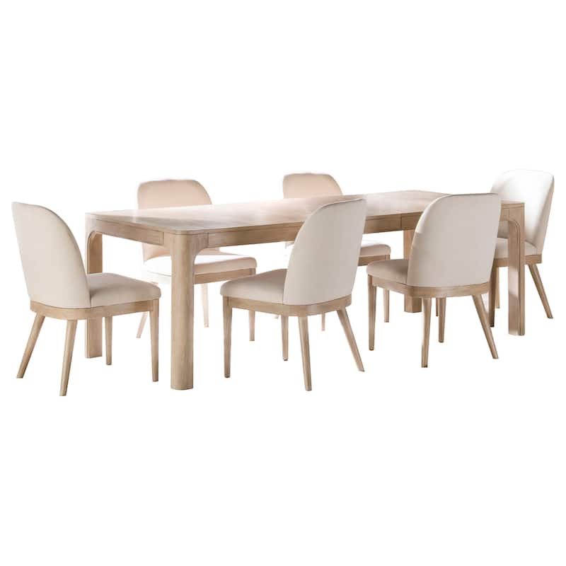 Solano Extension Table Dining Set Weathered Mango