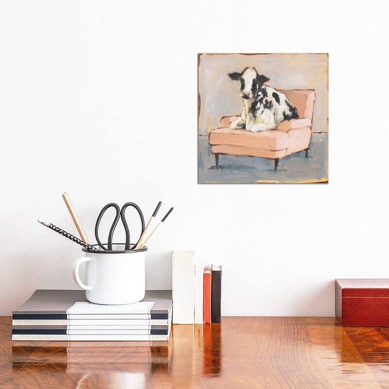 iCanvas "Moo-ving In II" by Ethan Harper Canvas Print - 12x12x1.5