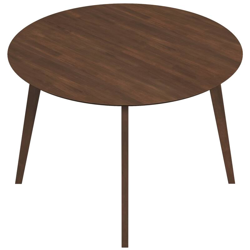 GDFStudio - Paloma Mid-Century Modern Round Solid Wood Dining Table for Kitchen, Dining Room, Dinette, Breakfast