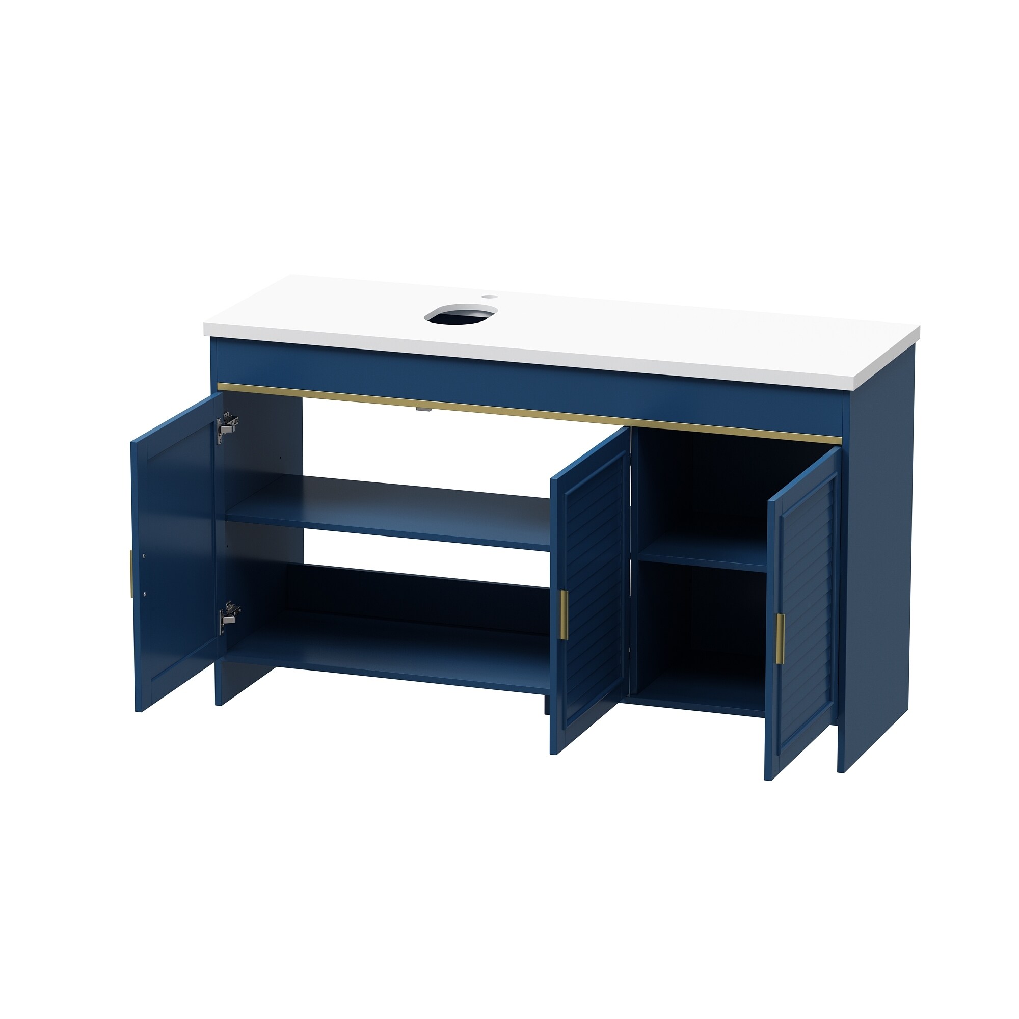 Modern Bathroom Vanity Cabinet with White Sink Elegance Functionality 
