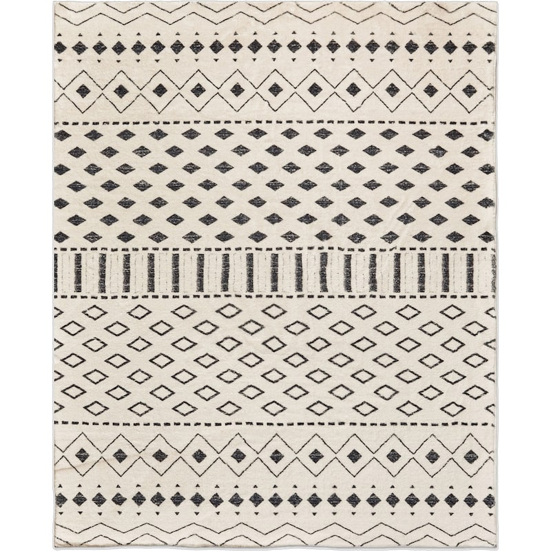 HomeRoots Tribal Modern, Contemporary Rectangle Area Rug - 3' X 5'