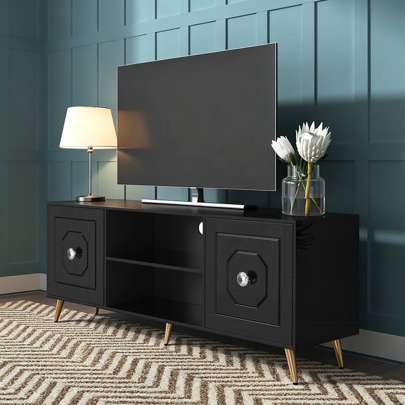 Modern Console TV Stand with Storage - 67"×25.6"