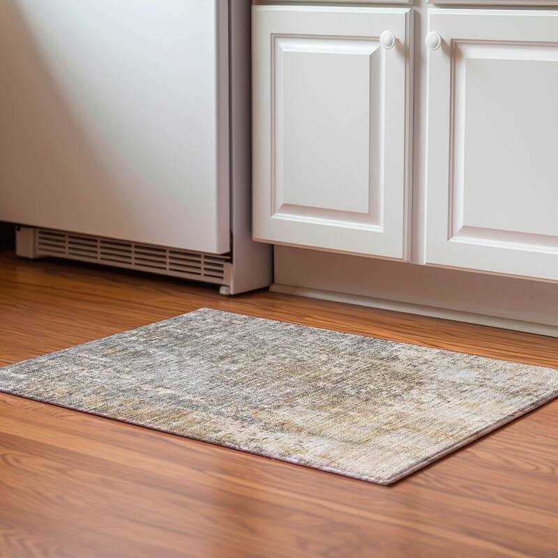Premium Washable Super Soft Ombre Mosaic Mayfield Rug - Beige - 1' 8" x 2' 6" - Rectangle