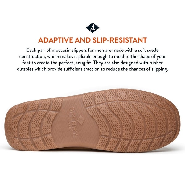 mens sperry moccasin slippers
