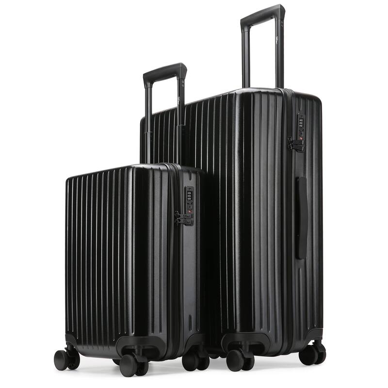 Miami CarryOn Ocean Polycarbonate 2 Piece Spinner Luggage Set