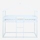 preview thumbnail 24 of 39, Twin Over Twin Bunk Bed Wood Bed with Tent