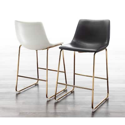 Silver Orchid Richard Contemporary Counter Stool - Set of 2