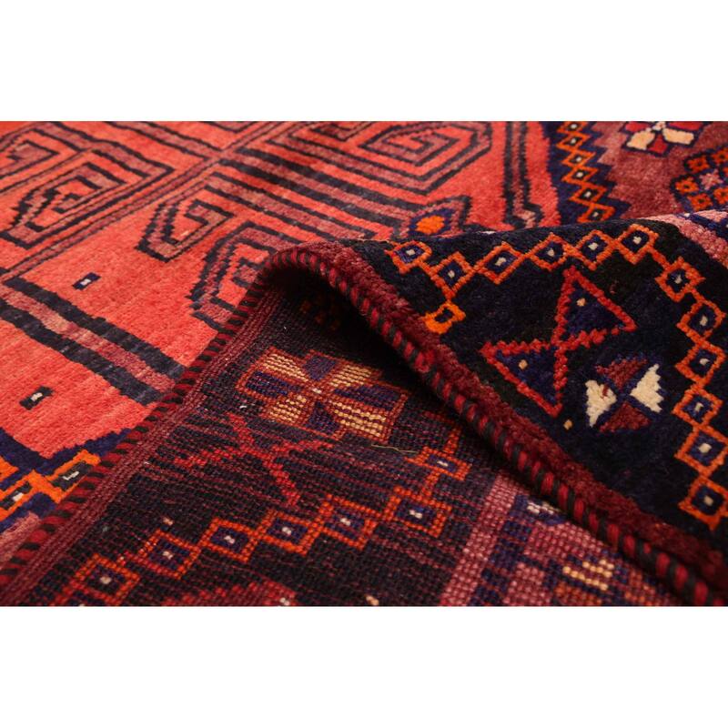 ECARPETGALLERY Hand-knotted Melis Vintage Red Wool Rug - 4'10 x 6'8