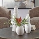 preview thumbnail 2 of 2, Uttermost Forma White Ceramic Vases Set/3