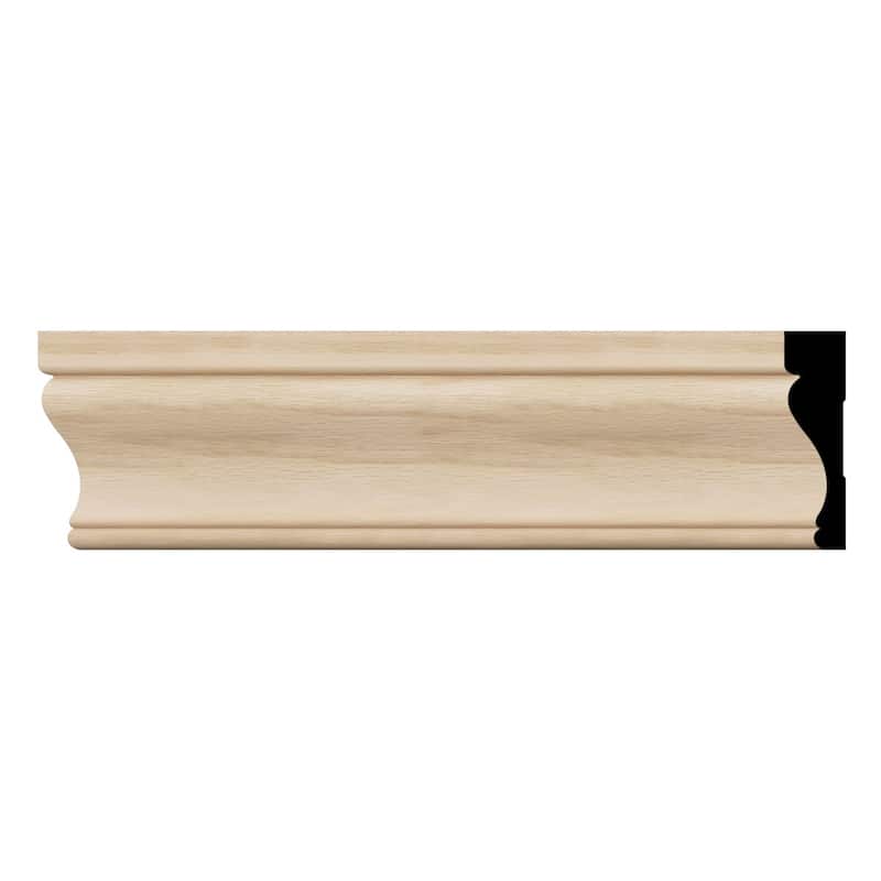 WM350 11/16-in D x 3-1/2-in W x 96-in L Americraft Solid Hardwood Stain Grade Flagler Casing Moulding - White Oak