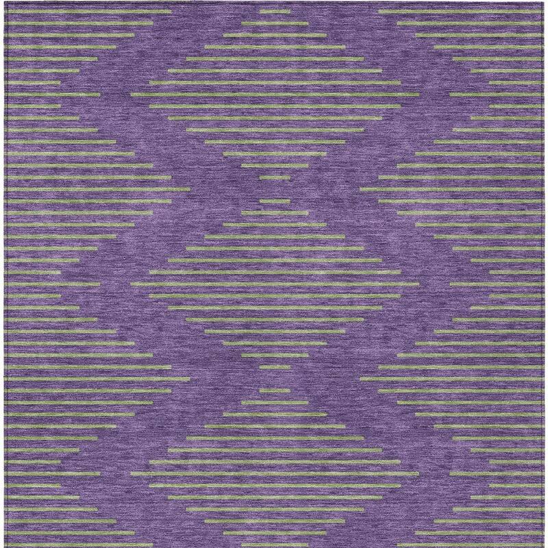 HomeRoots Geometric Transitional Rectangle Outdoor Rug
