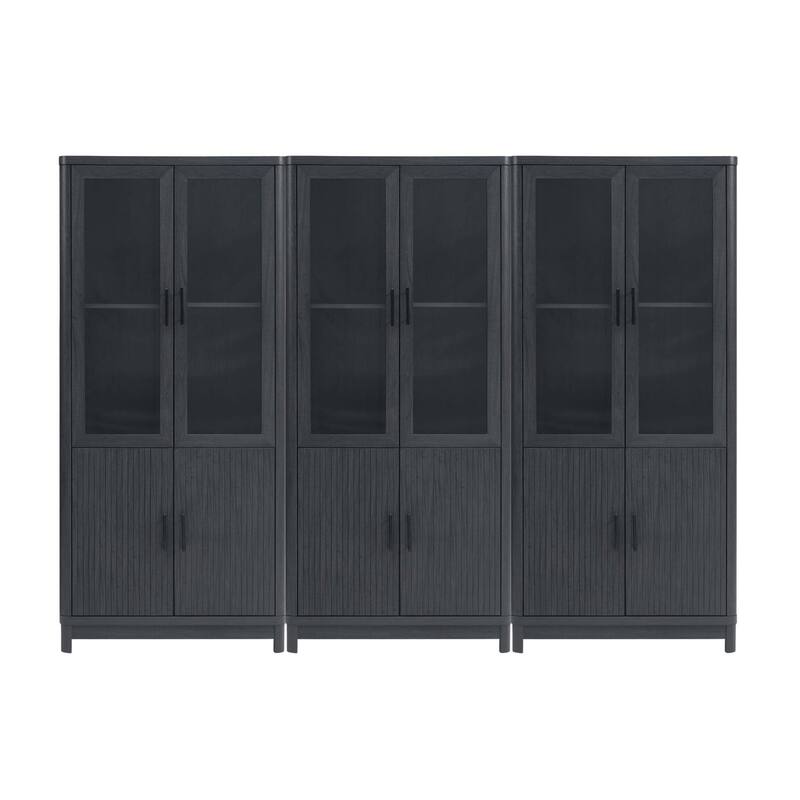 Manhattan Comfort Mid Century Modern Jodie Bookcase with Adjustable Shelves