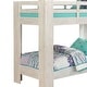preview thumbnail 4 of 4, Sumo Twin Over Twin Bunk Bed, White Solid Wood Frame, Guard Rails