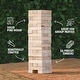 preview thumbnail 2 of 6, YardGames Giant Tumbling Timbers Wood Stacking Game Bundle with 4 in a Row Game - 33 x 3 x 22 inches
