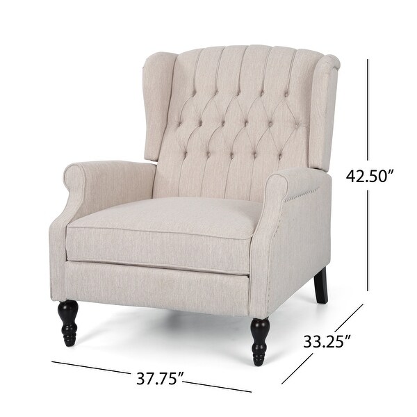 Apaloosa Oversized Tufted Fabric Recliner by Christopher Knight Home