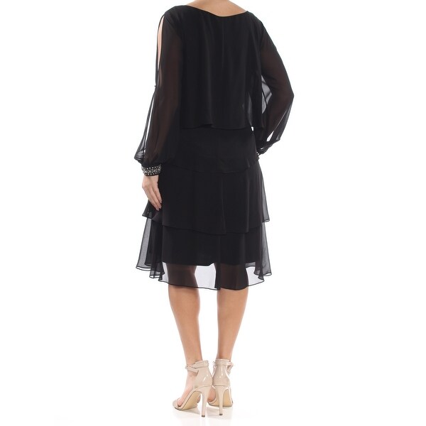 black cocktail dress size 14