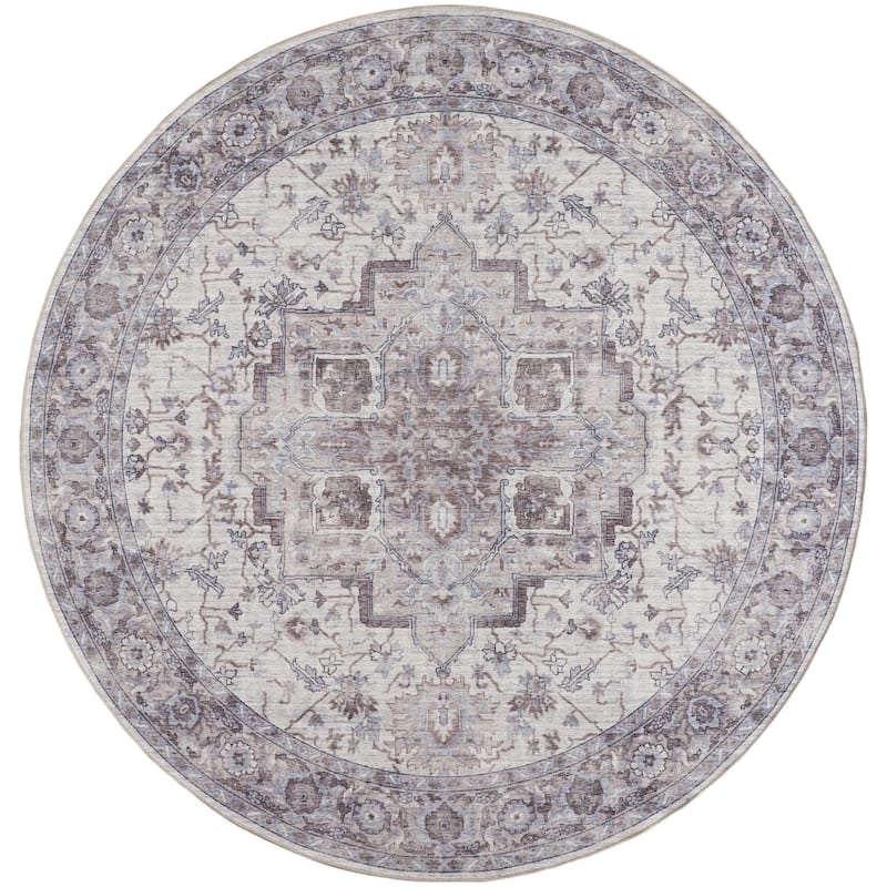 New Concept Washables Persian Boho Machine Washable Area Rug