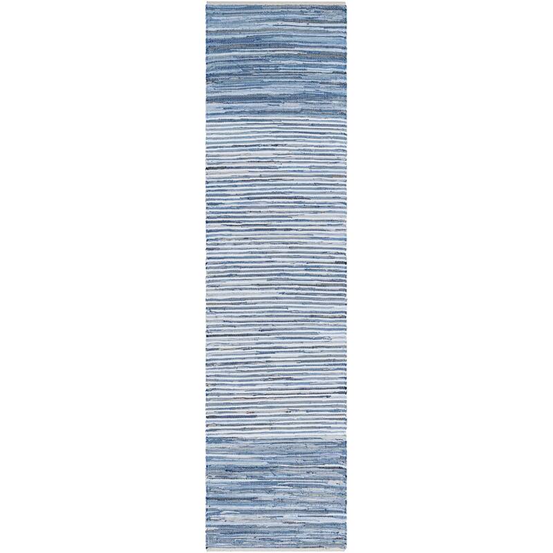 Livabliss Casual Denim Abstract Area Rug