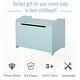 preview thumbnail 20 of 19, Qaba Kids Wooden Toy Storage Box Organizer Chest with Magnetic Hinge, Large Chest Space, & Groove Handle