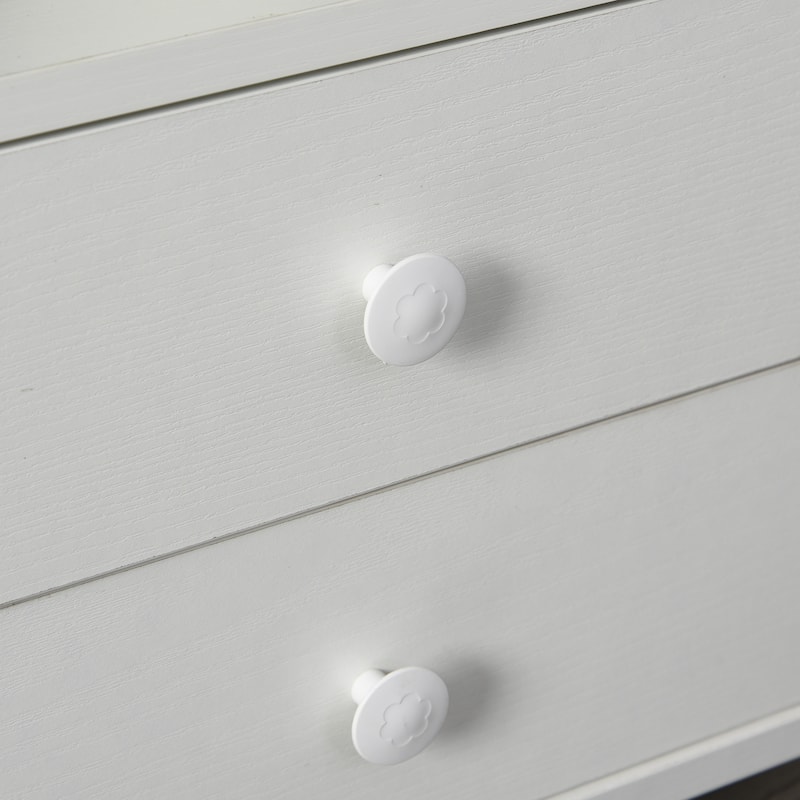 HOMCOM Modern End/Side Table for the Living Room or Bedroom with a 360-deg Adjustable Height Tabletop & 2 Storage Drawers