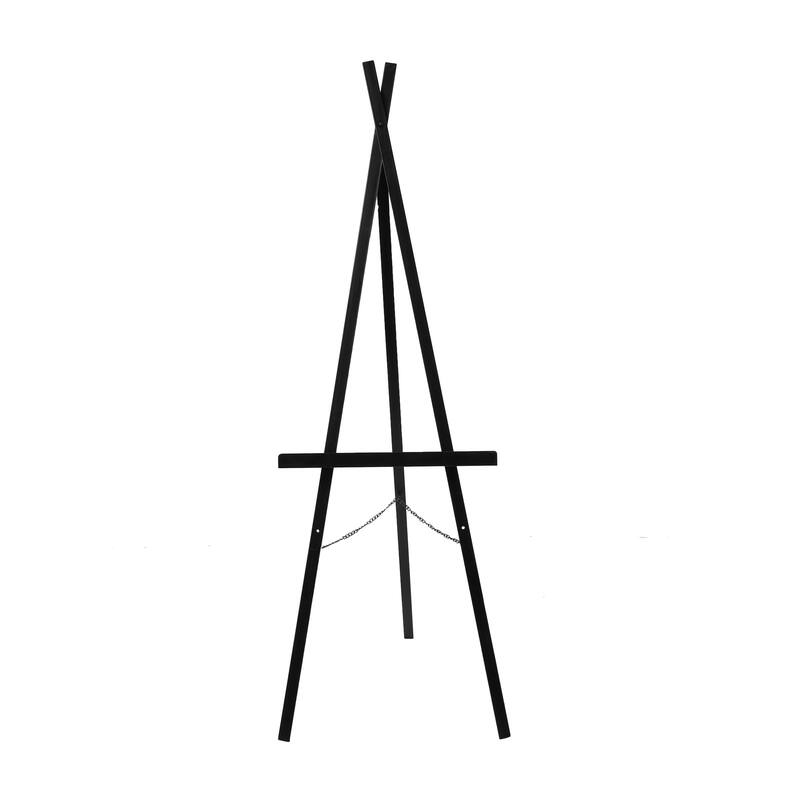 Black Metal Tall Adjustable 2 Tier Display Easel