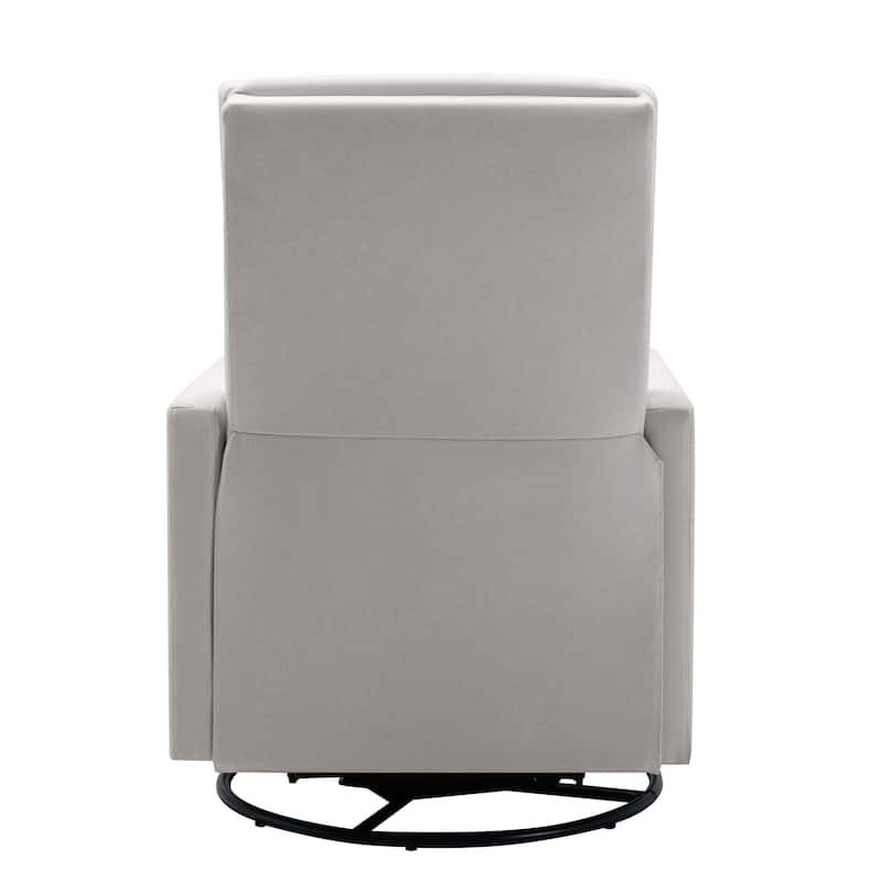 Modern Upholstered Swivel Rocker Recliner