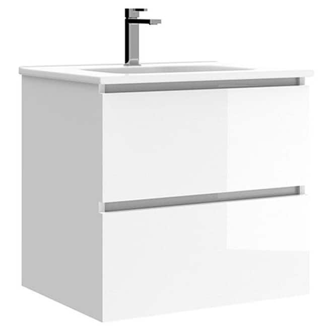 WS Bath Collections Flora C60 Flora 24" Wall Mounted Single Basin
