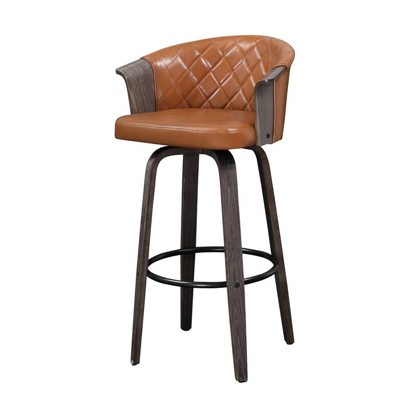 Art Leon Mid-century Modern Swivel Counter Stools (Set of 2)