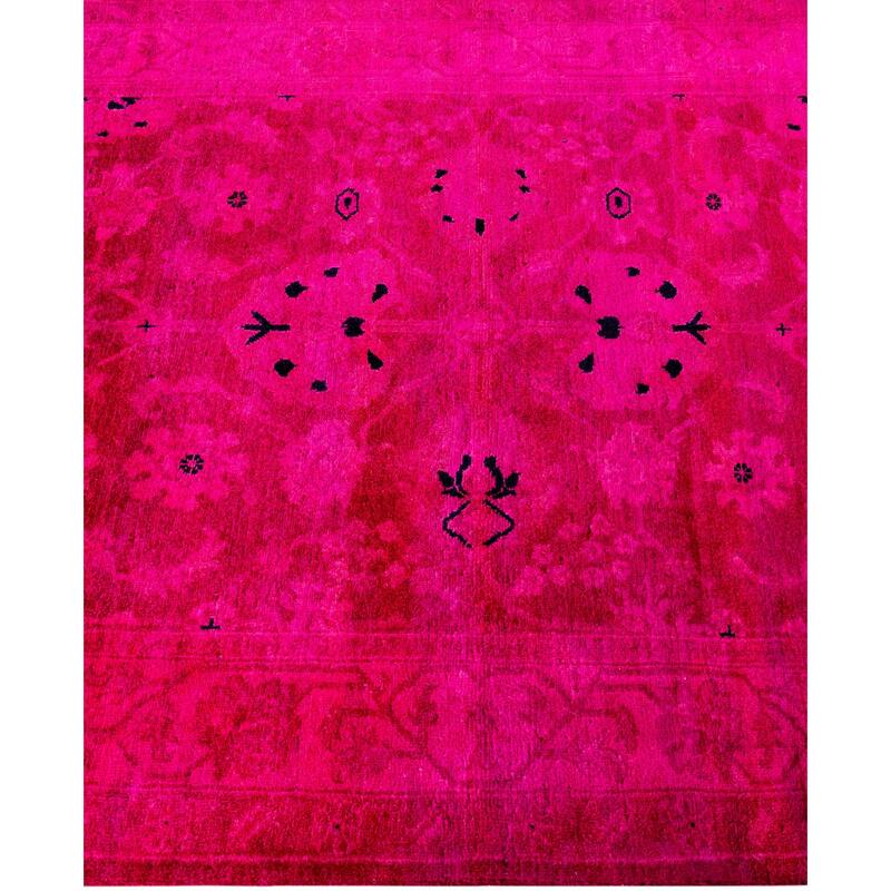 Overdyed One-of-a-Kind Hand-Knotted Area Rug - Pink - 3' 0" x 10' 3"