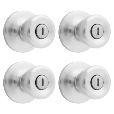 Atlas 4-pack Tulip Privacy Door Knob Contractor's Pack
