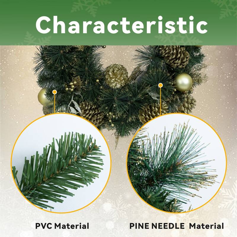 Durable Artificial Pine Needle Christmas Garland for Festive Tree