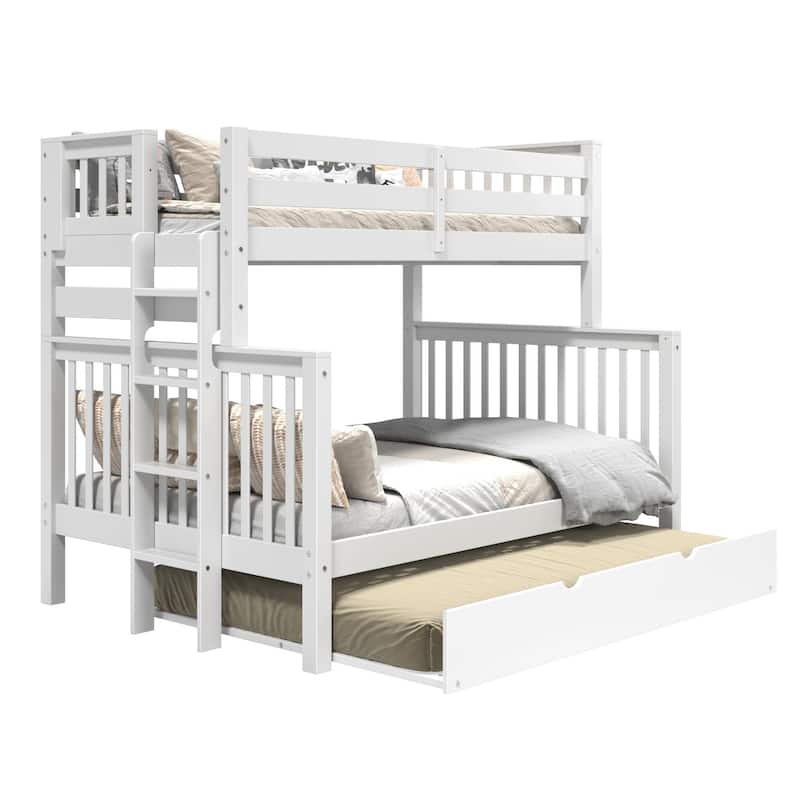 Taylor & Olive Trillium Twin over Full Bunk Bed Ladder, Full Trundle