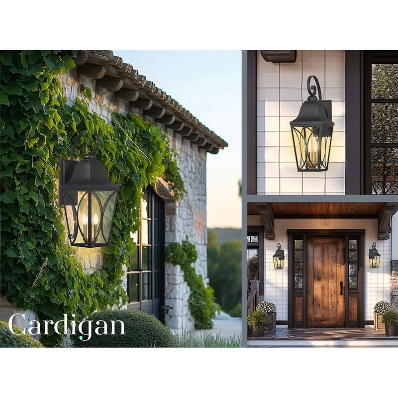 The Great Outdoors 73351 Cardigan 15" Tall Outdoor Wall Sconce with