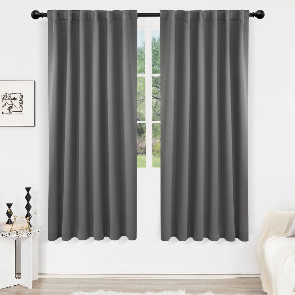 Deconovo Back Tab Blackout Curtains (2 Panel)