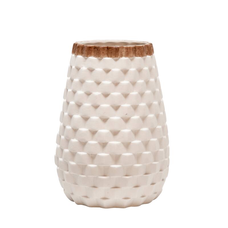 Sagebrook Home Modern Textured Ceramic Vase