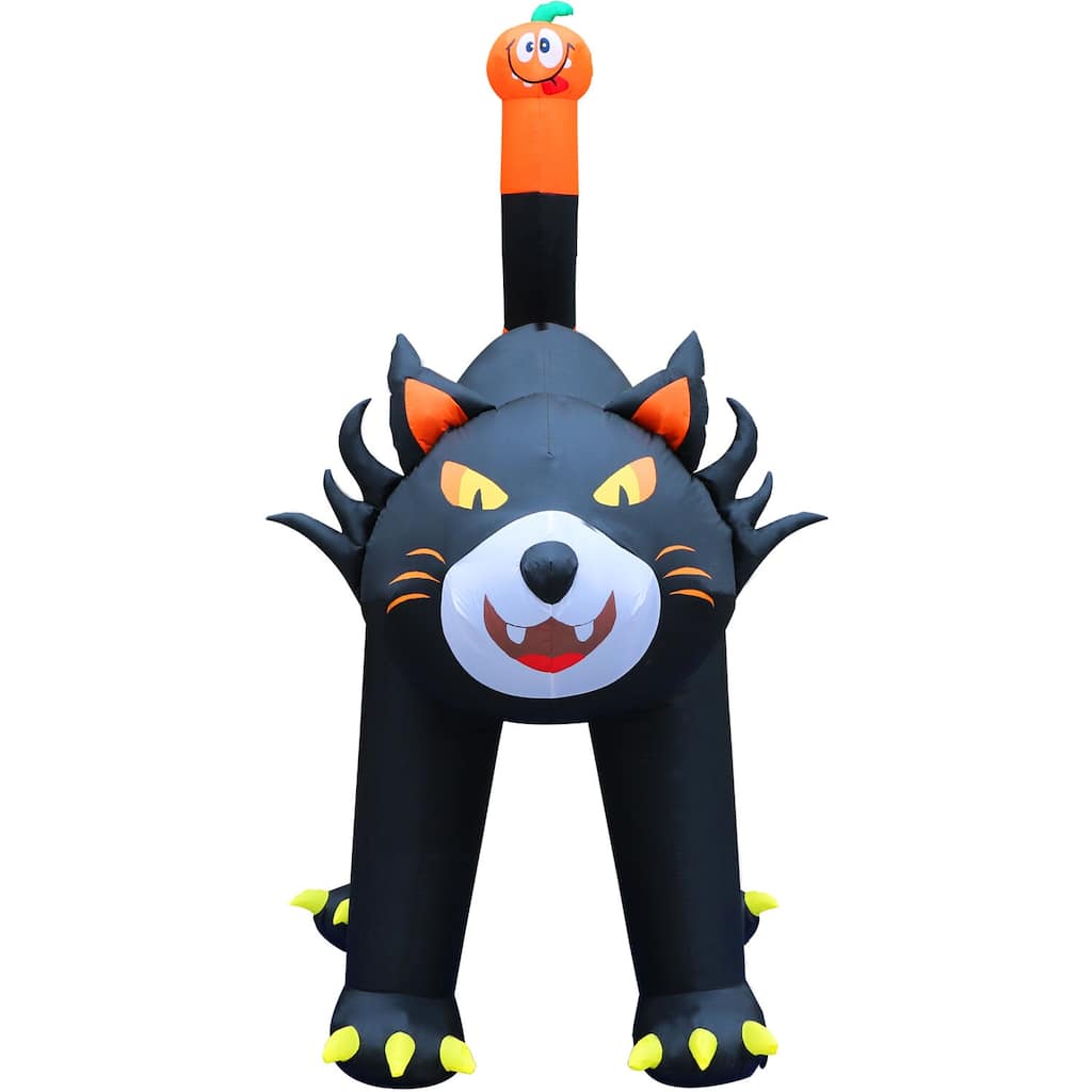 Haunted Hill Farm 10-Ft. Tall Pre-lit Inflatable Black Cat