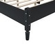 preview thumbnail 20 of 18, Vintage Bed Frame with Wooden Slat Support, Walnut Platform Bed