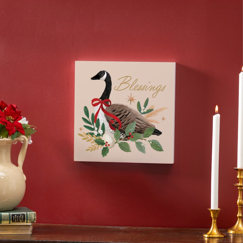 Goose Blessings Indoor Wall Decor,12" x 12"