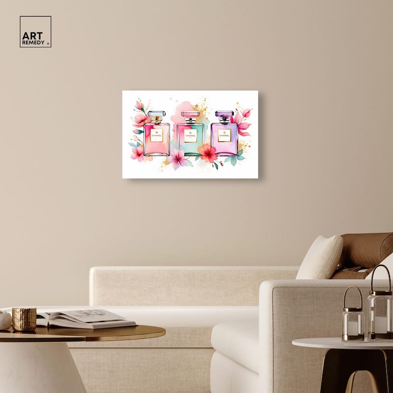 Trio of Fragrance Canvas by Art Remedy, Gallery Wrapped