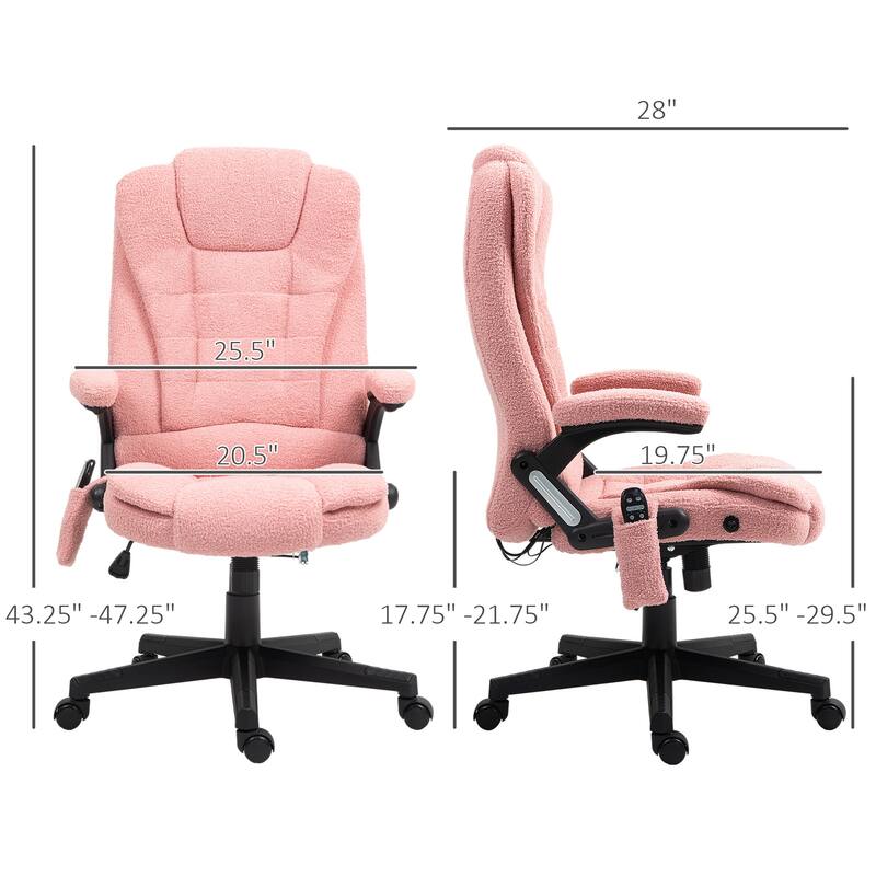 High Back Vibrating Massage Office Chair, Executive Office Chair with Heat, For Home and Office