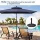 preview thumbnail 56 of 76, Pellebant 9 x 5 Ft Outdoor Double Top Market Umbrella