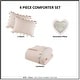preview thumbnail 13 of 34, Intelligent Design Kids Tanya Tassel Comforter Set with Heart Shaped Throw Pillow